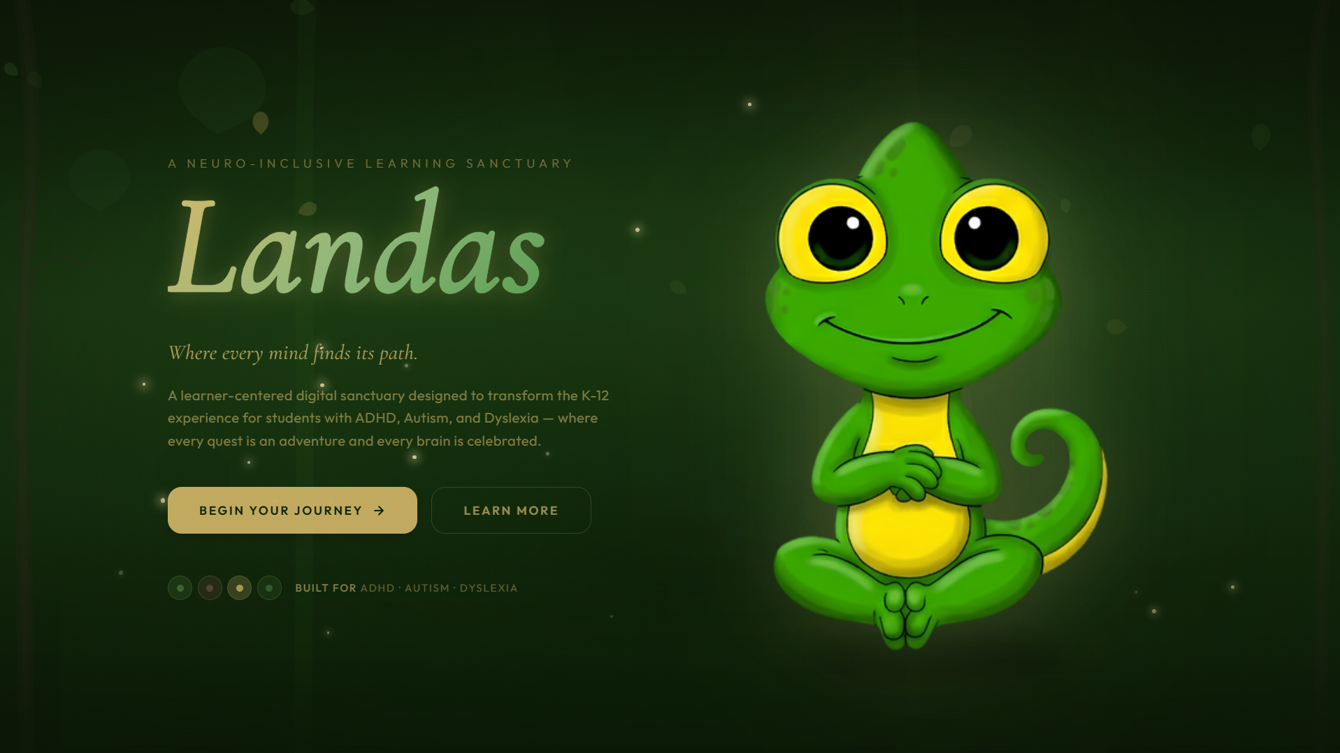 LANDAS gamified learning platform